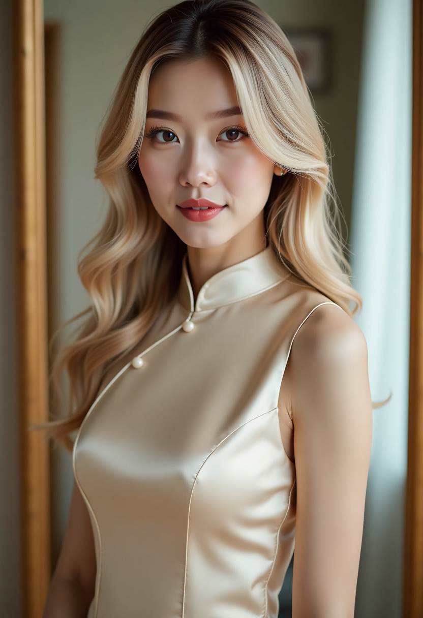 冷亚麻耳下短发