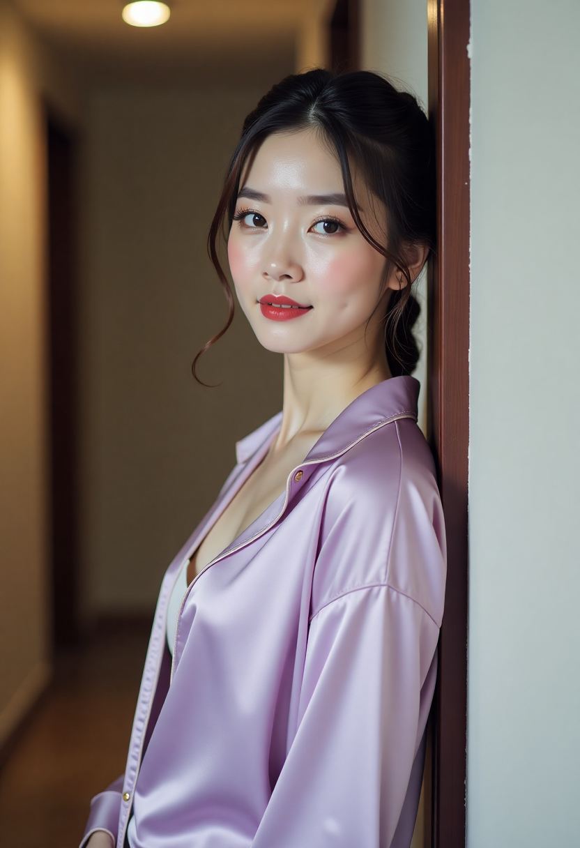 亚麻粉挑染局部