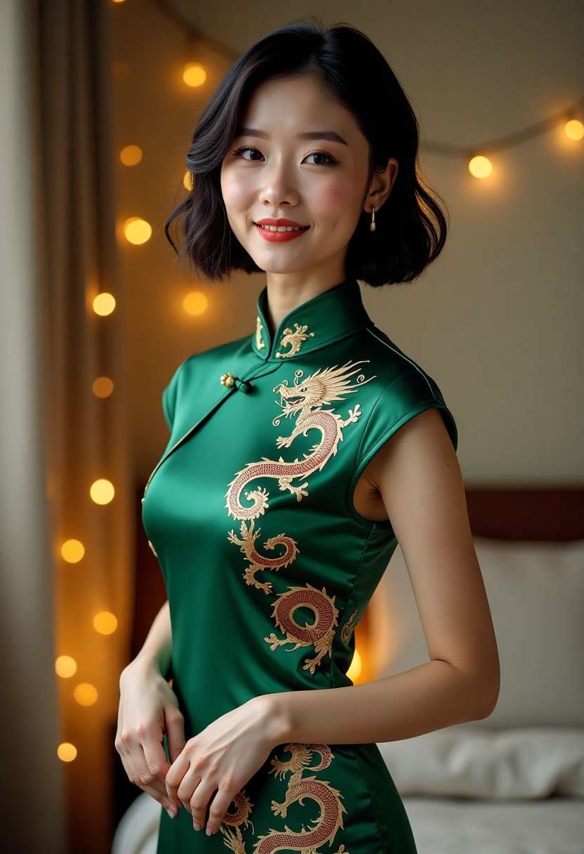 亚麻色湿发造型